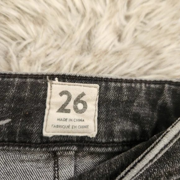 Free People We The Free Just Frills Low Rise Skinny Jeans Black Women's Size 26 - Picture 5 of 11